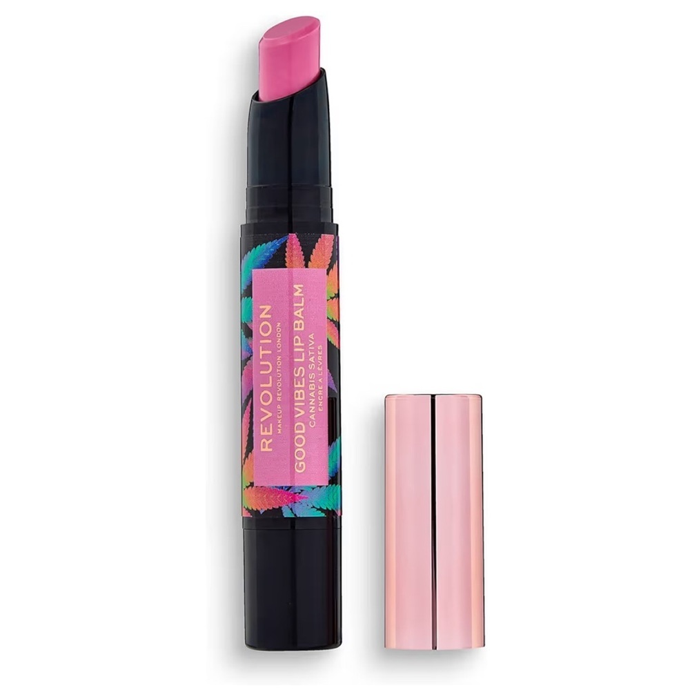 Makeup Revolution Good Vibes Lip Balm W/ Cannabis Sativa, Euphoria‎